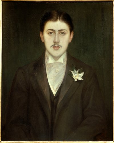 Porträtt av Marcel Proust (1871-1922), fransk författare. Målning av Jacques Emile (Jacques-Emile) Blanche (1861-1942). av Jacques Emile Blanche