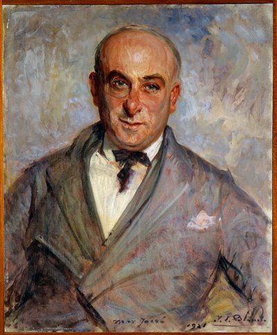 Porträtt av Max Jacob (1876-1944) Fransk poet Målning av Jacques Emile (Jacques-Emile) Blanche (1861-1942) av Jacques Emile Blanche