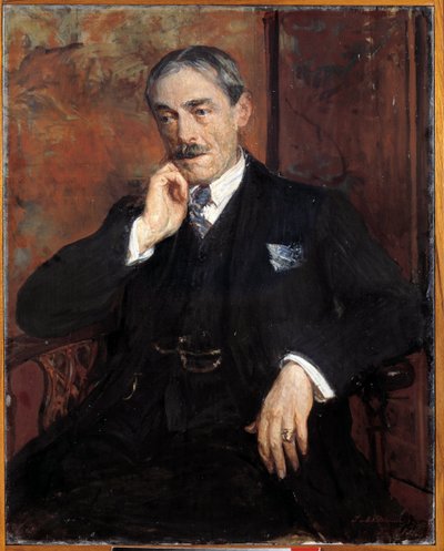 Porträtt av Paul Valery (fransk författare av Jacques Emile Blanche