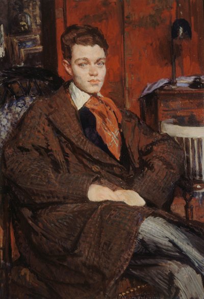Porträtt av René Crevel 1900-1935, 1928. av Jacques Emile Blanche