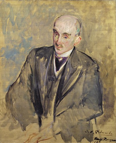 Studie till ett porträtt av Henri Bergson (1859-1941) 1911 av Jacques Emile Blanche