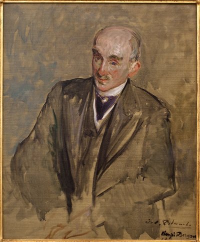 Studie till porträttet av Henri Bergson (1859-1941). Målning av Jacques Emile (Jacques-Emile) Blanche (1861-1942), olja på duk av Jacques Emile Blanche