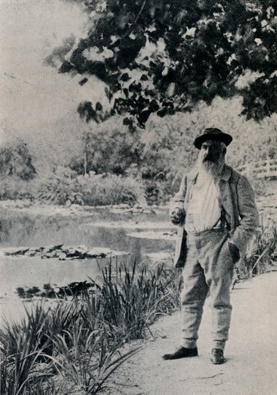 "Claude Monet, Giverny", 1905 av Jacques Ernest Bulloz