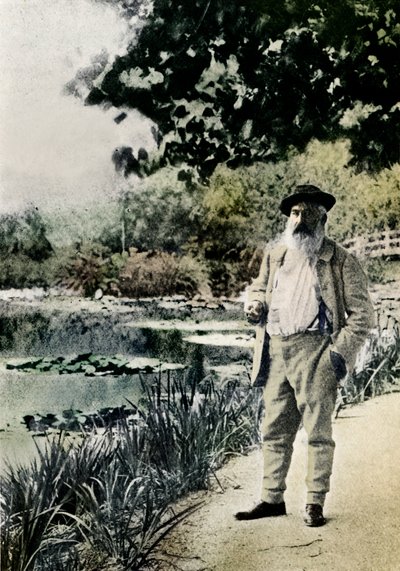 "Claude Monet, Giverny", 1905 av Jacques Ernest Bulloz