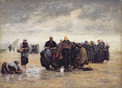 On the Shore (olja på panel) av Jacques Eugene Feyen