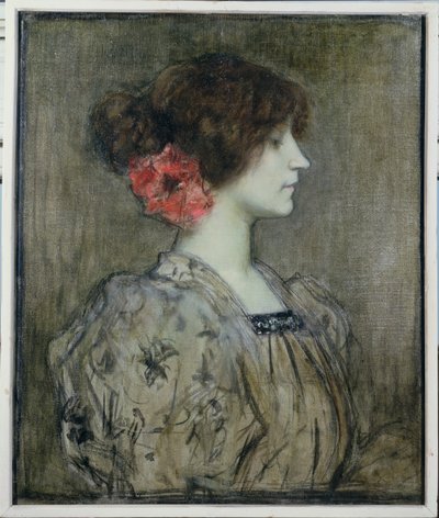 Colette (1873-1954), ca 1896 av Jacques Fernand Humbert