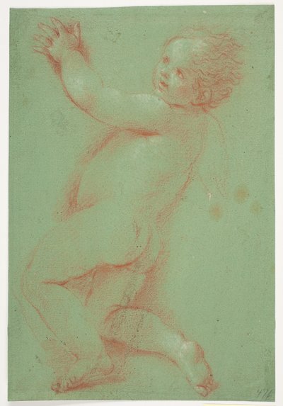 Halvt knäfallande erot? ängel? av Jacques Francois Joseph Saly
