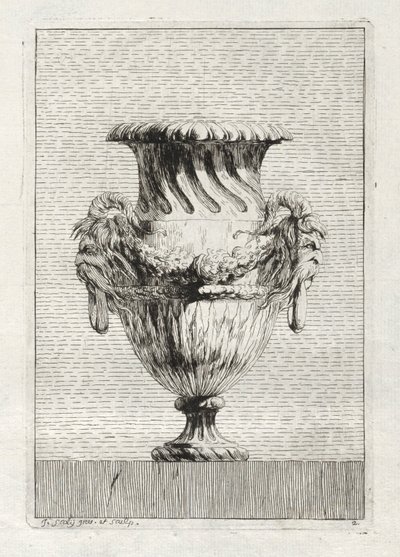 Svit med vaser: Tavla 2, 1746. av Jacques Francois Joseph Saly