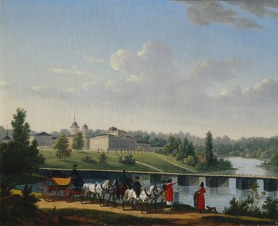 Gången. Golitsins gods Pekhra-Yakovlevskoe, 1820 av Jacques Francois Joseph Swebach