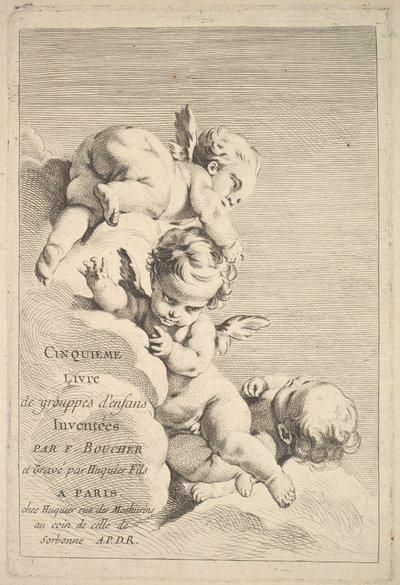 Frontispice, mitten till slutet av 1700-talet. av Jacques Gabriel Huquier