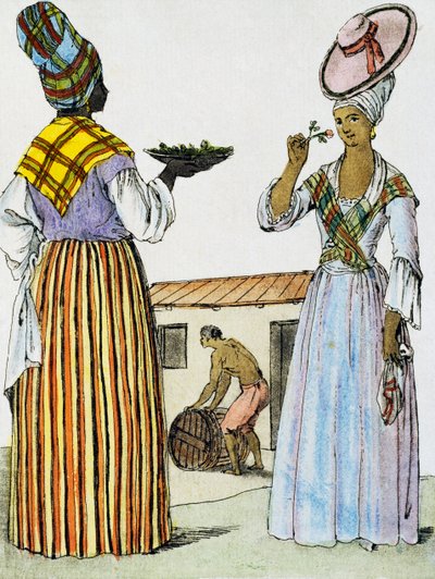 Florister i Santo Domingo, färgstick från en teckning av Labrousse (aktiv 1796), från Encyclopedie des Voyages, av Jacques Grasset de Saint-Sauveur (1757-1810) av Jacques Grasset de Saint-Sauveur