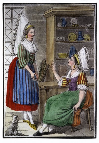 Bondekvinnor i Normandie av Jacques Grasset de Saint-Sauveur