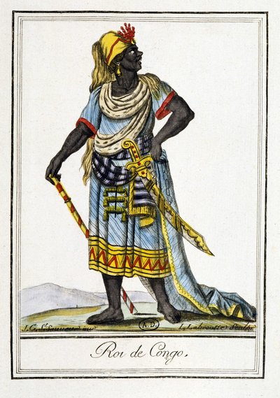 King in the Congo - i "" Encyclopedia of Travels"" av J. Grasset Saint-Sauveur av Jacques Grasset de Saint Sauveur