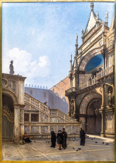 Jättetrappan i Venedig av Jacques Guiaud