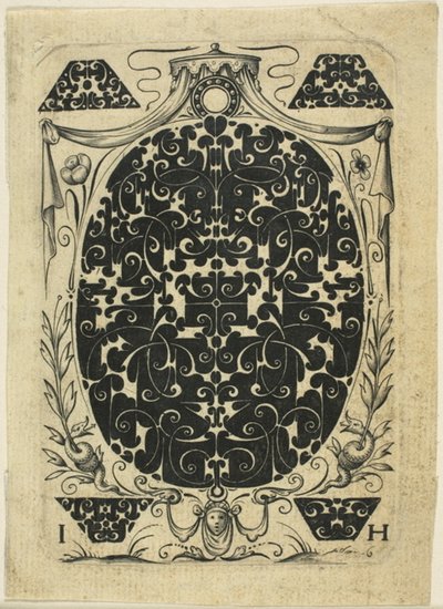 Prydnadsplatta II av Jacques Hurtu