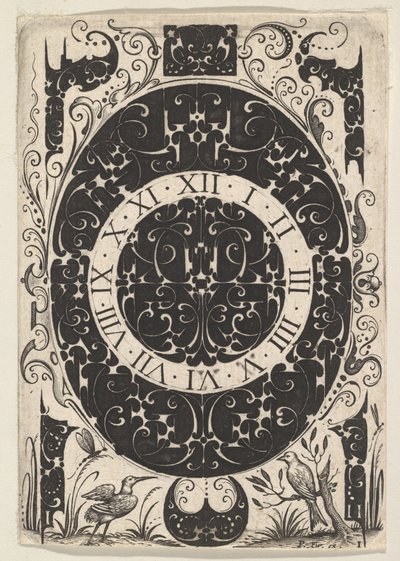 Oval urlåda med fåglar och mindre motiv, ca. 1614-19. av Jacques Hurtu