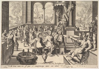 Allegori om regeringen för en barnslig kung, 1588. av Jacques II de Gheyn