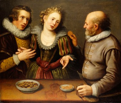 En allegori om ojämlik kärlek av Jacques II de Gheyn
