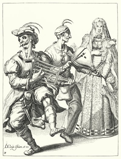 Maskerad (gravyr) av Jacques II de Gheyn