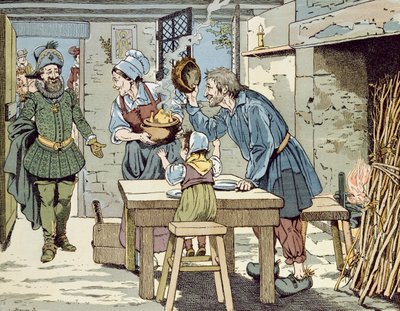 Henri IV, de fattigas kung som vill att alla hans undersåtar ska ha en kyckling till söndagsmiddagen, ca 1900 av Jacques Marie Gaston Onfray de Breville (Job)