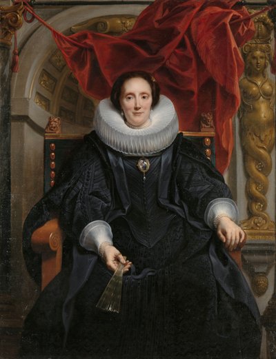 Porträtt av Rogier Le Witer och hans fru Catharina Behaghel Porträtt av Catharina Behaghel, hustru till Rogier Le Witer av Jacques Jordaens