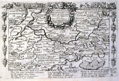 1600-talsgravyr ur en samling ordspråk. Paris 1657-1663. Av Jacques Lagniet (1620-1675). Fransk gravör. Från honom många samhällskritiska gravyrer och hånbilder som t.ex. hans ibland groteska och fantastiska illustrationer av Jacques Lagniet