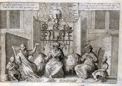 1600-talsgravyr ur en samling ordspråk. Paris 1657-1663. Av Jacques Lagniet (1620-1675). Fransk gravör. Från honom många samhällskritiska gravyrer och hånbilder som t.ex. hans ibland groteska och fantastiska illustrationer av Jacques Lagniet