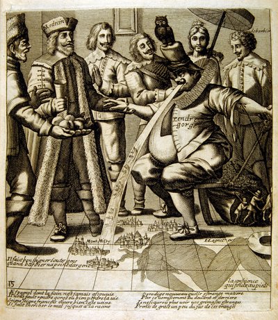 Illustration av fabler av Jean de La Fontaine (gravyr) av Jacques Lagniet