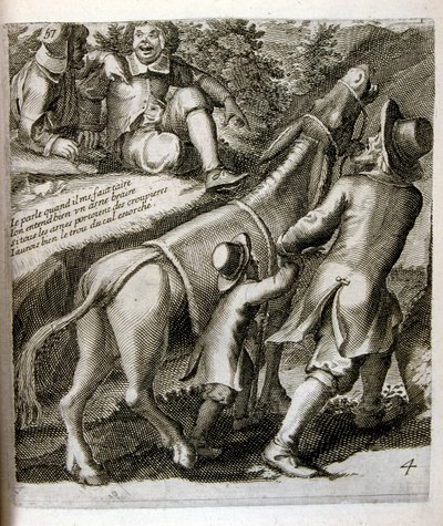 Illustration av fabler av Jean de La Fontaine (gravyr) av Jacques Lagniet