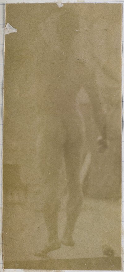 Studie av en manlig nakenmodell, stående och sedd bakifrån, i Jacques de Lalaings studio av Jacques Lalaing (attributed to)