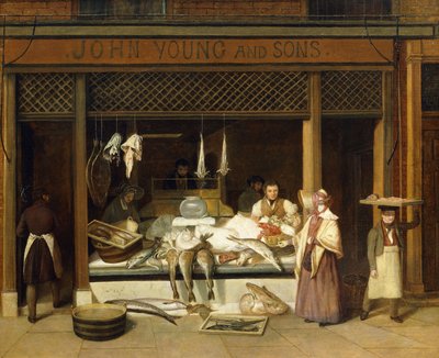 John Young och söner, fiskhandlare, av Jacques Laurent Agasse