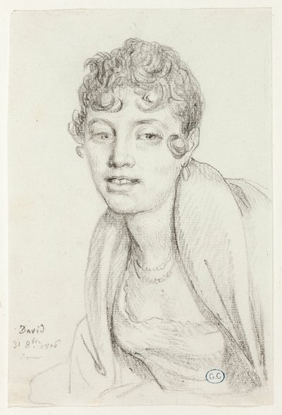 Byst av Angelique Mongez av Jacques Louis David