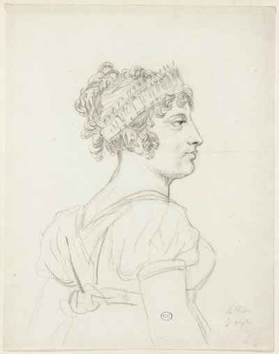 Byst av Caroline Bonaparte, prinsessan Murat, drottningen av Neapel av Jacques Louis David