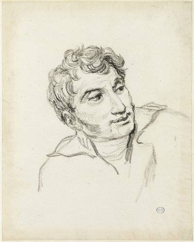 Byst av en man, huvudet vänt åt höger av Jacques Louis David