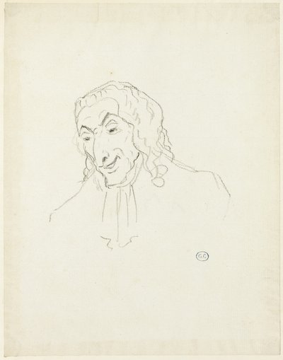 Byst av en man med en Jabot av Jacques Louis David