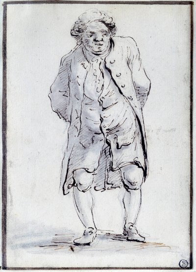 Tecknad film av Honore Gabriel (Honore-Gabriel) Riqueti, greve av Mirabeau (1749-1791) den Ain. Teckning av Jacques Louis David (1748-1825) 1700-talet. Dämpa. 0,17x0,12 m. Paris, Louvren av Jacques Louis David