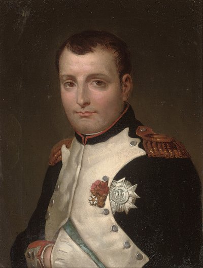 Detalj av Napoleon i hans arbetsrum i Tuileriepalatset av Jacques Louis David