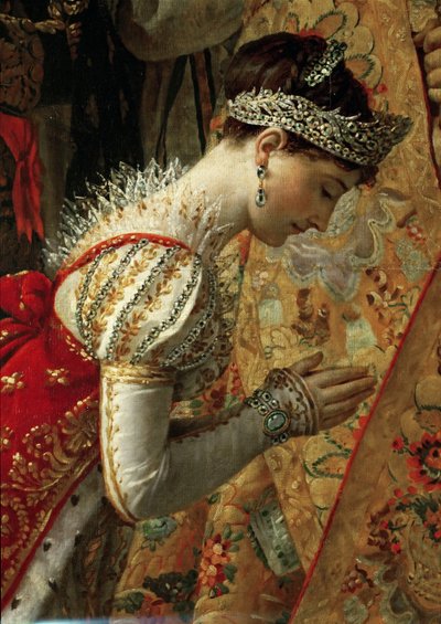 Kejsarinnan Joséphine Napoleons kröning, detalj av Jacques Louis David