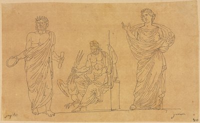 Gudar och gudinna av Jacques Louis David