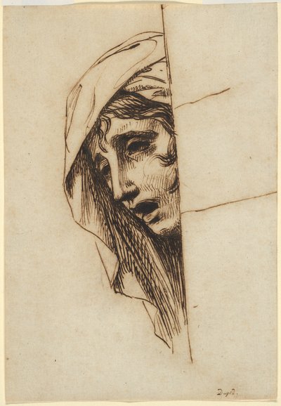 Huvud av en kvinna av Jacques Louis David