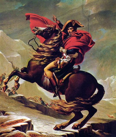 Napoleon korsar lps:en av Jacques Louis David