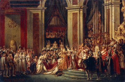 Napoleon kröner Josephine av Jacques Louis David