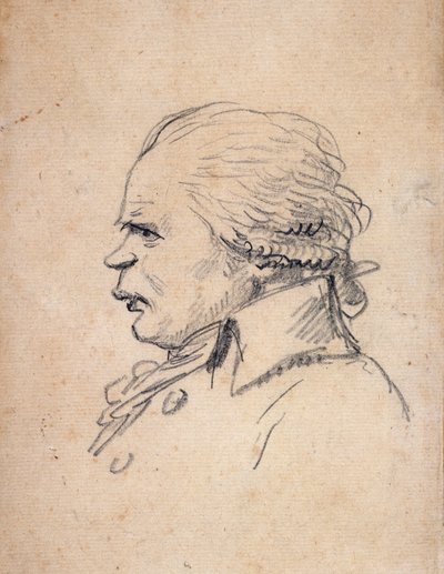Laddat porträtt av Danton (karikatyr) av Jacques Louis David