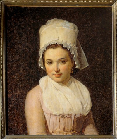 Porträtt av Catherine Marie Tallard (1772-1825) fru till Francois Lamy, borgmästare i Sougeres i Yonne-målningen av Jacques Louis David (1748-1825) 1795 Sön. 0,64x0,54 m - Porträtt av Catherine Marie Tallard (1772-1825), fru till Francois Lamy, borgmästare av Jacques Louis David