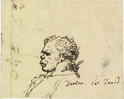 Porträtt av Georges Jacques Danton 1759-1794 av Jacques Louis David