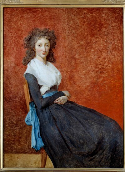Porträtt av Madame Charles Louis Trudaine (1769-1802) Målning av Jacques Louis David (1748-1825) Sön. 1,30 x 0,98 m av Jacques Louis David