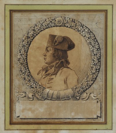 Porträtt av Philippe-François-Joseph Le Bas 1762-1794, ca. 1793 av Jacques Louis David