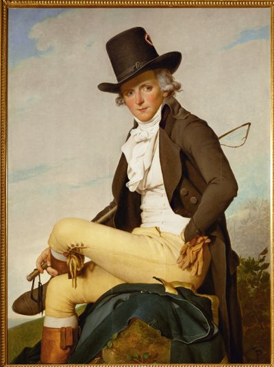 Porträtt av Pierre Seriziat ... av Jacques Louis David