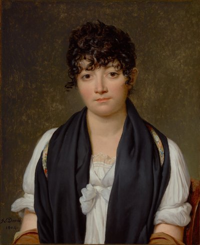 Porträtt av Suzanne Le Peletier de Saint-Fargeau av Jacques Louis David
