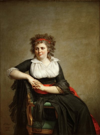 Robertine Tourteau, markis dOrvilliers 1772-1862 av Jacques Louis David